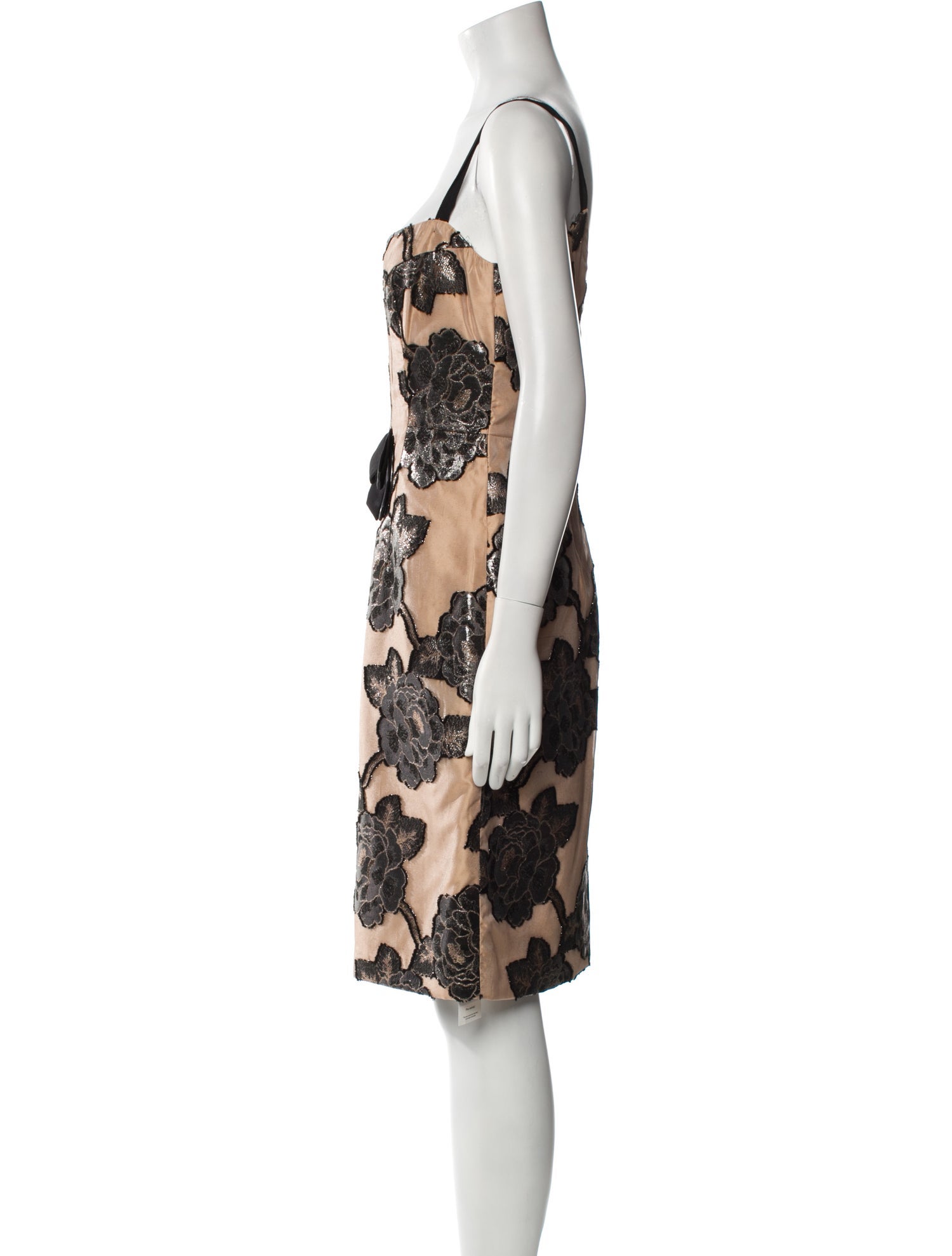 Milly Floral Print Knee-Length Dress